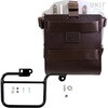 Unitgarage / ユニットガレージ Carrying system in aluminum with adjustable leather front， Quick Release System and frame (1983-1996)， Brown/Silver | U085+U000+1806-Brown-Silver