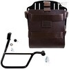Unitgarage / ユニットガレージ Carrying system in aluminum with adjustable leather front， Quick Release System and frame (2016 until now)， Brown/Black | U085+U000+1011DX-Brown-Black