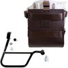 Unitgarage / ユニットガレージ Carrying system in aluminum with adjustable leather front， Quick Release System and frame (2016 until now)， Brown/Silver | U085+U000+1011DX-Brown-Silver