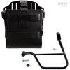 Unitgarage / ユニットガレージ Carrying system in aluminum with adjustable leather front， Quick Release System and frame (2016 until now)， Black/Black | U085+U000+1011SX-Black-Black