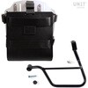 Unitgarage / ユニットガレージ Carrying system in aluminum with adjustable leather front， Quick Release System and frame (2016 until now)， Black/Silver | U085+U000+1011SX-Black-Silver