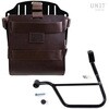 Unitgarage / ユニットガレージ Carrying system in aluminum with adjustable leather front， Quick Release System and frame (2016 until now)， Brown/Black | U085+U000+1011SX-Brown-Black