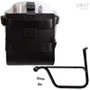 Unitgarage / ユニットガレージ Carrying system in aluminum with adjustable leather front， Quick Release System and frame (2016 until now)， Black/Silver | U085+U000+1020SX-Black-Silver