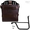Unitgarage / ユニットガレージ Carrying system in aluminum with adjustable leather front， Quick Release System and frame (2016 until now)， Brown/Black | U085+U000+1020SX-Brown-Black