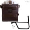 Unitgarage / ユニットガレージ Carrying system in aluminum with adjustable leather front， Quick Release System and frame (2016 until now)， Brown/Silver | U085+U000+1020SX-Brown-Silver