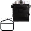 Unitgarage / ユニットガレージ Carrying system in aluminum with adjustable leather front， Quick Release System and frame， Black/Silver | U085+U000+1007-Black-Silver