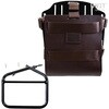 Unitgarage / ユニットガレージ Carrying system in aluminum with adjustable leather front， Quick Release System and frame， Brown/Black | U085+U000+1007-Brown-Black