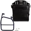Unitgarage / ユニットガレージ Carrying system in aluminum with adjustable leather front， Quick Release System and frame， Black/Black | U085+U000+1010DX-Black-Black
