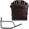 Unitgarage / ユニットガレージ Carrying system in aluminum with adjustable leather front， Quick Release System and frame， Brown/Black | U085+U000+1421-Brown-Black