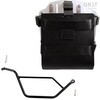 Unitgarage / ユニットガレージ Carrying system in aluminum with adjustable leather front， Quick Release System and frame， Black/Silver | U085+U000+1524DX-Black-Silver