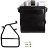 Unitgarage / ユニットガレージ Carrying system in aluminum with adjustable leather front， Quick Release System and frame， Black/Silver | U085+U000+1620-Black-Silver