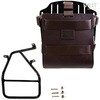 Unitgarage / ユニットガレージ Carrying system in aluminum with adjustable leather front， Quick Release System and frame， Brown/Black | U085+U000+1620-Brown-Black