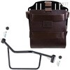 Unitgarage / ユニットガレージ Carrying system in aluminum with adjustable leather front， Quick Release System and frame， Brown/Black | U085+U000+2101DX-Brown-Black