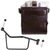 Unitgarage / ユニットガレージ Carrying system in aluminum with adjustable leather front， Quick Release System and frame， Brown/Silver | U085+U000+2101DX-Brown-Silver