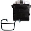 Unitgarage / ユニットガレージ Carrying system in aluminum with adjustable leather front， Quick Release System and frame， Black/Silver | U085+U000+2600DX-Black-Silver