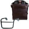 Unitgarage / ユニットガレージ Carrying system in aluminum with adjustable leather front， Quick Release System and frame， Brown/Black | U085+U000+2600DX-Brown-Black