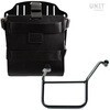 Unitgarage / ユニットガレージ Carrying system in aluminum with adjustable leather front， Quick Release System and frame， Black/Black | U085+U000+3208SX-Black-Black