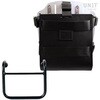 Unitgarage / ユニットガレージ Carrying system in aluminum with adjustable leather front， Quick Release System and frame， Black/Silver | U085+U000+3400-Black-Silver