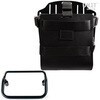 Unitgarage / ユニットガレージ Carrying system in aluminum with adjustable leather front， Quick Release System and frame， Black/Black | U085+U000+3401-Black-Black