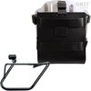 Unitgarage / ユニットガレージ Carrying system in aluminum with adjustable leather front， Quick Release System and frame， Black/Silver | U085+U000+3700DX-Black-Silver