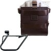 Unitgarage / ユニットガレージ Carrying system in aluminum with adjustable leather front， Quick Release System and frame， Brown/Silver | U085+U000+3700DX-Brown-Silver