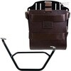 Unitgarage / ユニットガレージ Carrying system in aluminum with adjustable leather front， Quick Release System and right frame， Brown/Black | U085+U000+1901DX-Brown-Black