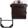Unitgarage / ユニットガレージ Carrying system in aluminum with adjustable leather front， Quick Release System and Universal frame， Brown/Silver | U085+U000+1006-Brown-Silver