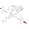 PEV04S Central bolt kit for OEM rearsets Ducati XDiavel CNC Racing (V[GkV[[VO) 64750387