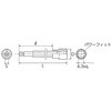 EA618NT-306 1/4"DRx 1/4"  [Ball-Hex]Orbg\Pbg GXR 64753868
