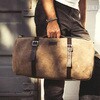 U013-MossGrey Duffle Bag Kalahari 25L Split Leather | U013 UnitGarage (jbgK[W) 64755488