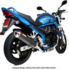 ESI67SEO Factory オーバルスリップオン ステンレススリーブ eマーク Suzuki GSF 600/650 Bandit 00-06 200 Scorpion (スコーピオン) 64757369