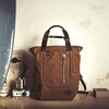 U016-Beige-Brown Namib 18L Canvas backpack | U016 UnitGarage (���j�b�g�K���[�W) 64793507