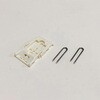 EA951D-2A 18x27x63mm フック(ステンレス製 アイボリ/2個) エスコ 64799885