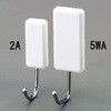EA951D-2A 18x27x63mm フック(ステンレス製 アイボリ/2個) エスコ 64799885