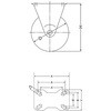 EA986PT-604 100mm キャスター(固定金具付・静電防止) エスコ 64817753