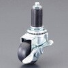 EA986PT-841 40mm/16mm キャスター(自在金具・ブレーキ付・パイプ用 エスコ 64818033