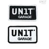 Unitgarage / ユニットガレージ Patch with embroidered logo， Black | U063-Black