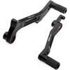 CNC Racing Rider footpegs kit "Easy" Ducati Multistrada 1200， Black | PE235B