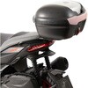 Hepco & Becker / ヘプコ&ベッカー Topcase - Set Journey 40 black/silver incl. carrier for Aprilia SR GT 125/200/Sport (ab 2022) | 6507648 01 01-089 si