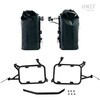 Unitgarage / ユニットガレージ Two Khali side panniers in TPU 35L - 45L + Pair of aluminium plates with Inox Subframe R1200GS LC - R1250GS & ADV， Black Panniers + Black Frames | 2xUG002+AL0C+1927-Black-Panniers+Black-Frames