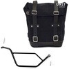 Unitgarage / ユニットガレージ Waxed suede Side Pannier + Subframe Bmw GS 850/1100/1150 e AD， JetBlack | U002+1524DX-JetBlack