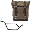 Unitgarage / ユニットガレージ Waxed suede Side Pannier + Subframe Bmw GS 850/1100/1150 e AD， MossGrey | U002+1524DX-MossGrey