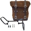 Unit Garage WAXED SUEDE SIDE PANNIER + SUBFRAME HUSQVARNA 401， ColoradoBrown | U002-3000-ColoradoBrown