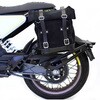 Unit Garage WAXED SUEDE SIDE PANNIER + SUBFRAME HUSQVARNA 401， JetBlack | U002-3000-JetBlack