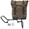 Unit Garage WAXED SUEDE SIDE PANNIER + SUBFRAME HUSQVARNA 401， Mossgrey | U002-3000-Mossgrey