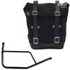 Unitgarage / ユニットガレージ Waxed Suede Side Pannier + Subframe R 1200 R， JetBlack | U002+1421-JetBlack