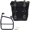Unitgarage / ユニットガレージ Waxed Suede Side Pannier + Right Subframe Ducati Scrambler 1100， JetBlack | U002+1010DX-JetBlack