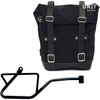 Unitgarage / ユニットガレージ Waxed Suede Side Pannier + Right Subframe Guzzi V7_850， JetBlack | U002+2216DX-JetBlack