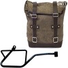 Unitgarage / ユニットガレージ Waxed Suede Side Pannier + Right Subframe Guzzi V7_850， MossGrey | U002+2216DX-MossGrey