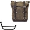 Unitgarage / ユニットガレージ Waxed Suede Side Pannier + Right Subframe Guzzi V85 TT， MossGrey | U002+2251DX-MossGrey